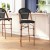Flash Furniture SDA-AD642107-BS-BK-NAT-GG Stackable Indoor/Outdoor French Bistro 30" Barstool, Black and Bamboo Finish addl-5