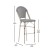 Flash Furniture SDA-AD642107-BS-BLKWH-LTNAT-GG Stackable Indoor/Outdoor French Bistro 30" Barstool, Black/White and Light Bamboo Finish addl-4