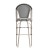 Flash Furniture SDA-AD642107-BS-BLKWH-LTNAT-GG Stackable Indoor/Outdoor French Bistro 30" Barstool, Black/White and Light Bamboo Finish addl-7