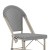 Flash Furniture SDA-AD642107-BS-BLKWH-LTNAT-GG Stackable Indoor/Outdoor French Bistro 30" Barstool, Black/White and Light Bamboo Finish addl-8