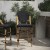 Flash Furniture SDA-AD642107-CS-BK-NAT-GG Stackable Indoor/Outdoor French Bistro 26" H Counter Height Stool, Black and Bamboo Finish addl-1