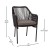 Flash Furniture SDA-AD892006-BK-2-GG 2 Piece All-Weather Black Woven Stacking Club Chairs with Gray Cushions addl-5