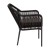 Flash Furniture SDA-AD892006-BK-2-GG 2 Piece All-Weather Black Woven Stacking Club Chairs with Gray Cushions addl-9