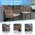 Flash Furniture SDA-AD892006-NAT-2-GG K Set of 2 All-Weather Natural Woven Stacking Club Chairs with Ivory Cushions addl-4