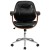 Flash Furniture SD-SDM-2235-5-BK-GG Mid-Back Black LeatherSoft Executive Ergonomic Wood Swivel Office Chair addl-10