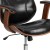 Flash Furniture SD-SDM-2235-5-BK-GG Mid-Back Black LeatherSoft Executive Ergonomic Wood Swivel Office Chair addl-11