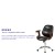 Flash Furniture SD-SDM-2235-5-BK-GG Mid-Back Black LeatherSoft Executive Ergonomic Wood Swivel Office Chair addl-4