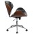 Flash Furniture SD-SDM-2240-5-BK-GG Mid-Back Black LeatherSoft Walnut Wood Conference Office Chair addl-7