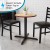 Flash Furniture XU-T3030-GG 30" x 30" Restaurant Table X-Base with 3" Column addl-2