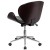 Flash Furniture SD-SDM-2240-5-MAH-BK-GG Mid-Back Black LeatherSoft Mahogany Wood Conference Office Chair addl-4