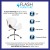 Flash Furniture SD-SDM-2240-5-WH-GG Mid-Back White LeatherSoft Walnut Wood Conference Office Chair addl-3