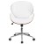 Flash Furniture SD-SDM-2240-5-WH-GG Mid-Back White LeatherSoft Walnut Wood Conference Office Chair addl-8