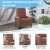 Flash Furniture SG-SX-80415N-BR-GG Mid-Century Modern Cognac Brown LeatherSoft Button Tufted Pushback Recliner addl-3
