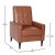 Flash Furniture SG-SX-80415N-BR-GG Mid-Century Modern Cognac Brown LeatherSoft Button Tufted Pushback Recliner addl-4
