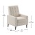 Flash Furniture SG-SX-80415N-CRM-GG Mid-Century Modern Cream LeatherSoft Upholstered Button Tufted Pushback Recliner addl-4