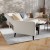 Flash Furniture SG-SX-80415N-CRM-GG Mid-Century Modern Cream LeatherSoft Upholstered Button Tufted Pushback Recliner addl-5