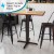 Flash Furniture XU-T3333-BAR-GG 33" x 33" Restaurant Table X-Base with 4" Bar Height Column addl-2