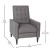 Flash Furniture SG-SX-80415N-GY-GG Mid-Century Modern Gray Fabric Button Tufted Pushback Recliner addl-4