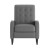Flash Furniture SG-SX-80415N-LGY-GG Mid-Century Modern Light Gray LeatherSoft Upholstered Button Tufted Pushback Recliner addl-10