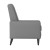 Flash Furniture SG-SX-80415N-LGY-GG Mid-Century Modern Light Gray LeatherSoft Upholstered Button Tufted Pushback Recliner addl-9