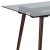 Flash Furniture SK-17GC-034-W-GG 31.5" x 55" Rectangular Solid Walnut Wood Table with Clear Glass Top addl-8