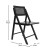 Flash Furniture SK-220905-BLK-GG Natural Cane Rattan Folding Chair with Black Wood Frame and Seat, Set of 2  addl-5