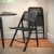 Flash Furniture SK-220905-BLK-GG Natural Cane Rattan Folding Chair with Black Wood Frame and Seat, Set of 2  addl-7