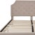Flash Furniture SL-BK4-K-B-GG King Size Tufted Upholstered Platform Bed, Beige Fabric addl-10