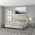 Flash Furniture SL-BK4-K-B-GG King Size Tufted Upholstered Platform Bed, Beige Fabric addl-1