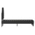 Flash Furniture SL-BK4-K-BK-GG King Size Tufted Upholstered Platform Bed, Black Fabric addl-7