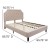 Flash Furniture SL-BK4-Q-B-GG Queen Size Tufted Upholstered Platform Bed, Beige Fabric addl-5