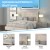 Flash Furniture SL-BK5-F-B-GG Full Size Tufted Upholstered Platform Bed, Beige Fabric addl-3