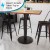 Flash Furniture XU-TR24-BAR-GG 24" Round Restaurant Table Base with 4" Bar Height Column addl-2