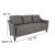 Flash Furniture SL-SF915-3-DGY-F-GG Asti Dark Gray Fabric Upholstered Sofa addl-3