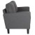 Flash Furniture SL-SF918-2-DGY-F-GG Washi Park Dark Gray Fabric Upholstered Loveseat addl-3