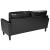Flash Furniture SL-SF918-3-BLK-GG Washi Park Black LeatherSoft Upholstered Sofa addl-2