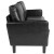 Flash Furniture SL-SF918-3-BLK-GG Washi Park Black LeatherSoft Upholstered Sofa addl-3