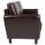 Flash Furniture SL-SF919-2-BRN-GG Candler Park Brown LeatherSoft Upholstered Loveseat addl-4