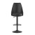 Flash Furniture SY-802-BK-GG Commercial Black LeatherSoft Adjustable Height Pedestal Bar Stool, Set of 2 addl-11
