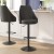 Flash Furniture SY-802-BK-GG Commercial Black LeatherSoft Adjustable Height Pedestal Bar Stool, Set of 2 addl-1