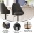Flash Furniture SY-802-BK-GG Commercial Black LeatherSoft Adjustable Height Pedestal Bar Stool, Set of 2 addl-4