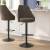 Flash Furniture SY-802-BR-GG Commercial Brown LeatherSoft Adjustable Height Pedestal Bar Stool, Set of 2 addl-1