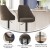 Flash Furniture SY-802-BR-GG Commercial Brown LeatherSoft Adjustable Height Pedestal Bar Stool, Set of 2 addl-4