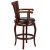 Flash Furniture TA-21259-CHY-GG 30"H Cherry Wood Black LeatherSoft Swivel Barstool with Arms addl-8
