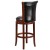 Flash Furniture TA-220130-DC-GG 30"H Dark Chestnut Wood Black LeatherSoft Swivel Barstool addl-3