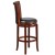 Flash Furniture TA-220130-DC-GG 30"H Dark Chestnut Wood Black LeatherSoft Swivel Barstool addl-4