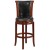 Flash Furniture TA-220130-DC-GG 30"H Dark Chestnut Wood Black LeatherSoft Swivel Barstool addl-5