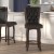 Flash Furniture TA-240130-CHY-GG 30"H Cherry Wood Black LeatherSoft Swivel Tufted Barstool addl-1
