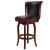 Flash Furniture TA-240130-CHY-GG 30"H Cherry Wood Black LeatherSoft Swivel Tufted Barstool addl-3
