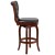 Flash Furniture TA-240130-CHY-GG 30"H Cherry Wood Black LeatherSoft Swivel Tufted Barstool addl-4